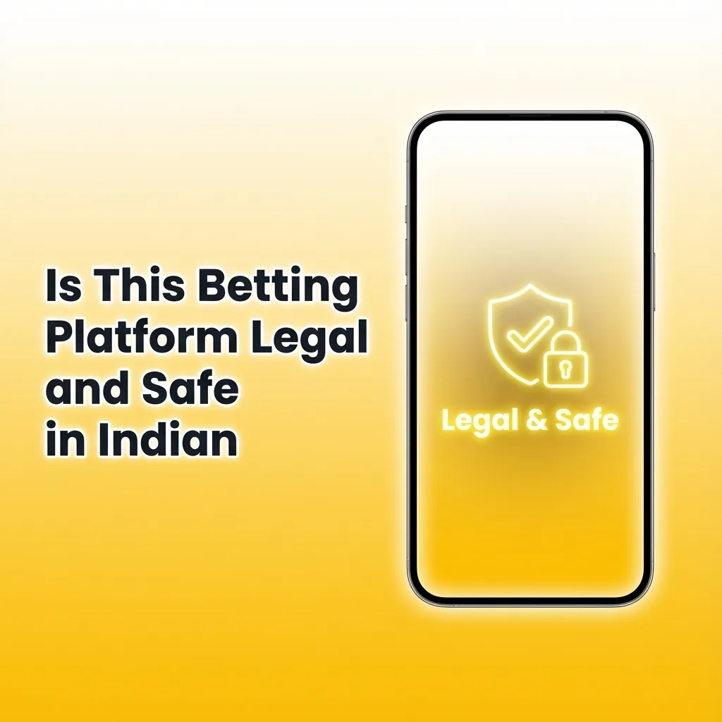 Illustration of an Indian user checking if an online betting site is legal, licensed, encrypted, and offers responsible gaming tools
