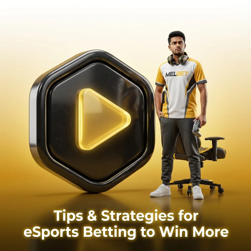 Infographic on esports betting tips: bankroll limits, game focus, research, odds comparison, staking plans, and tracking results