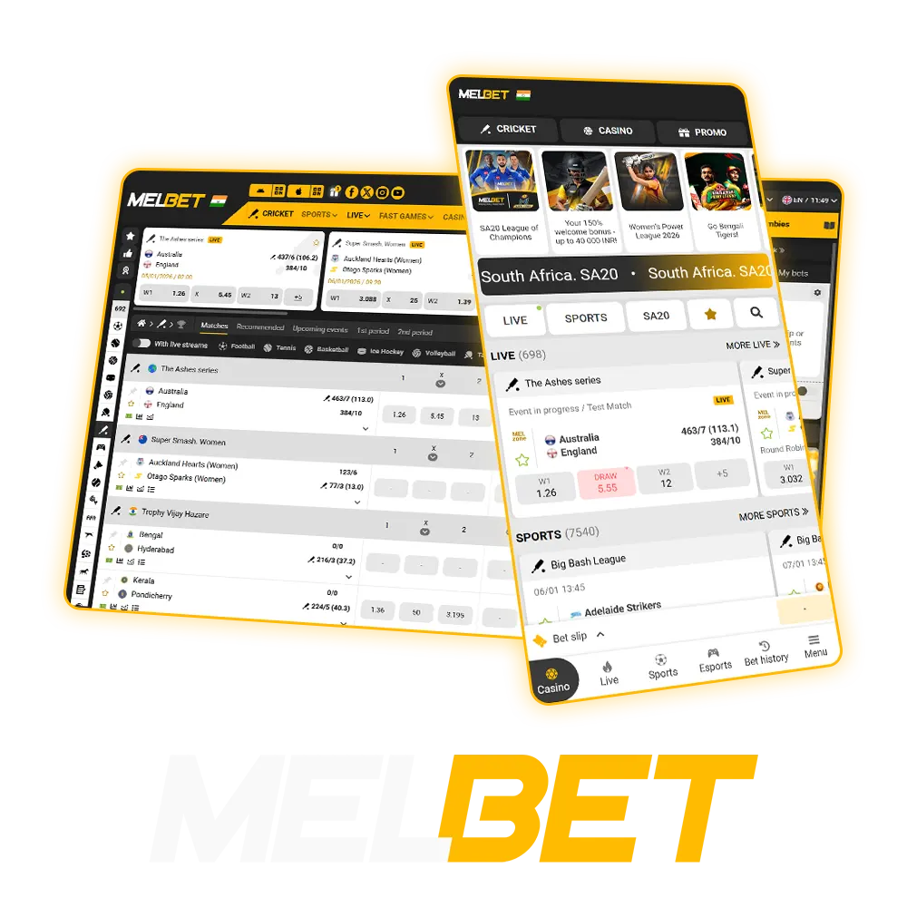 Discover MelBet Casino with its huge collection of games and sporting events.