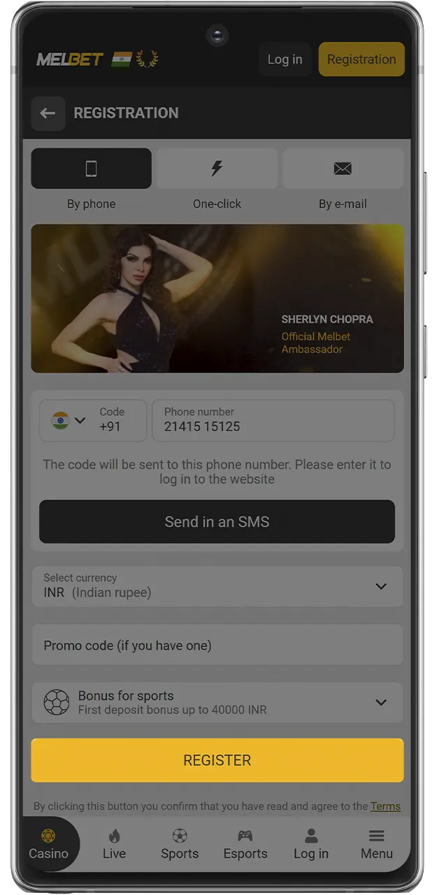 Finalize your account and enjoy full access after MelBet registration.