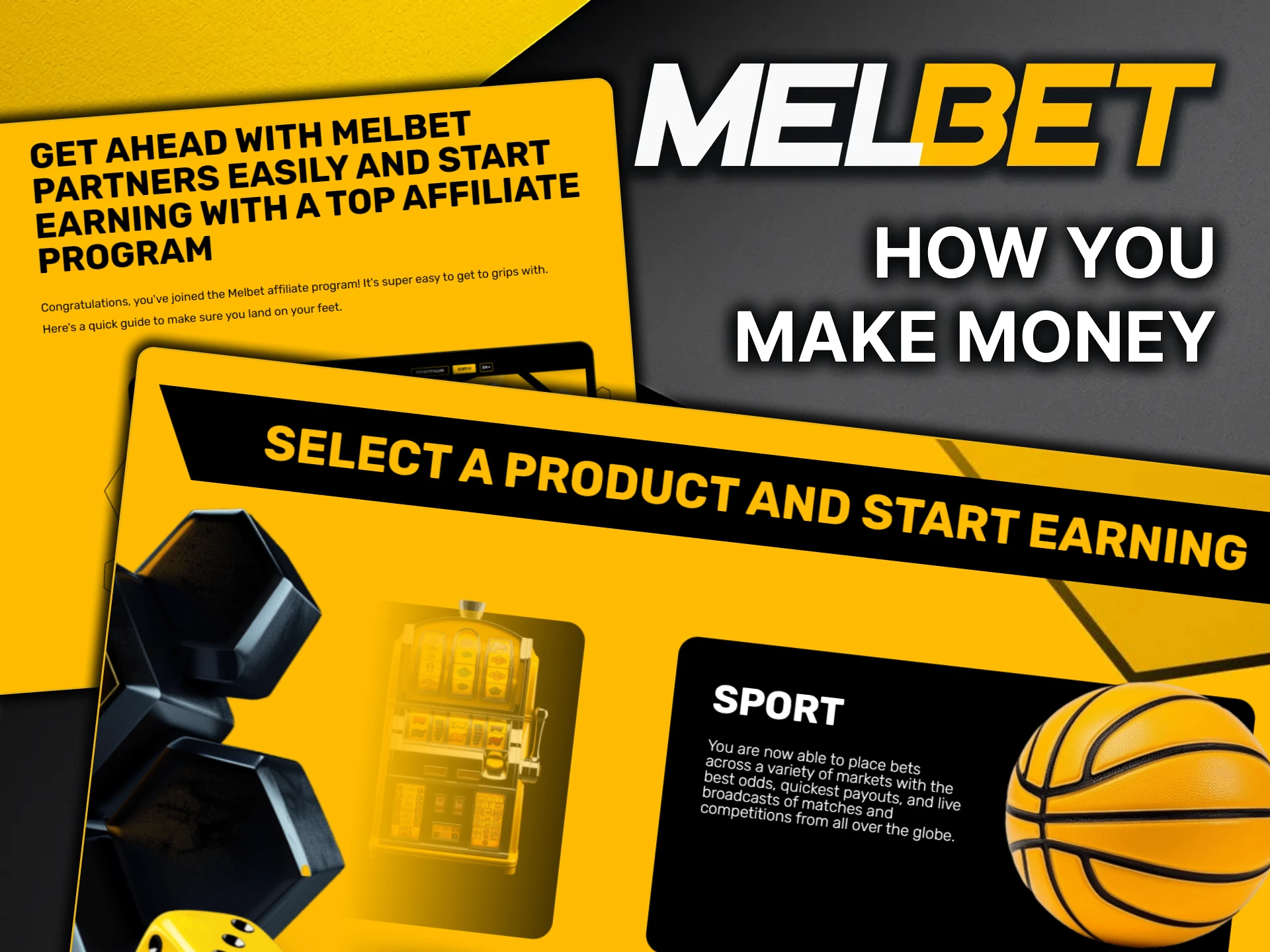 Find out how you can earn money with the MelBet affiliate program.