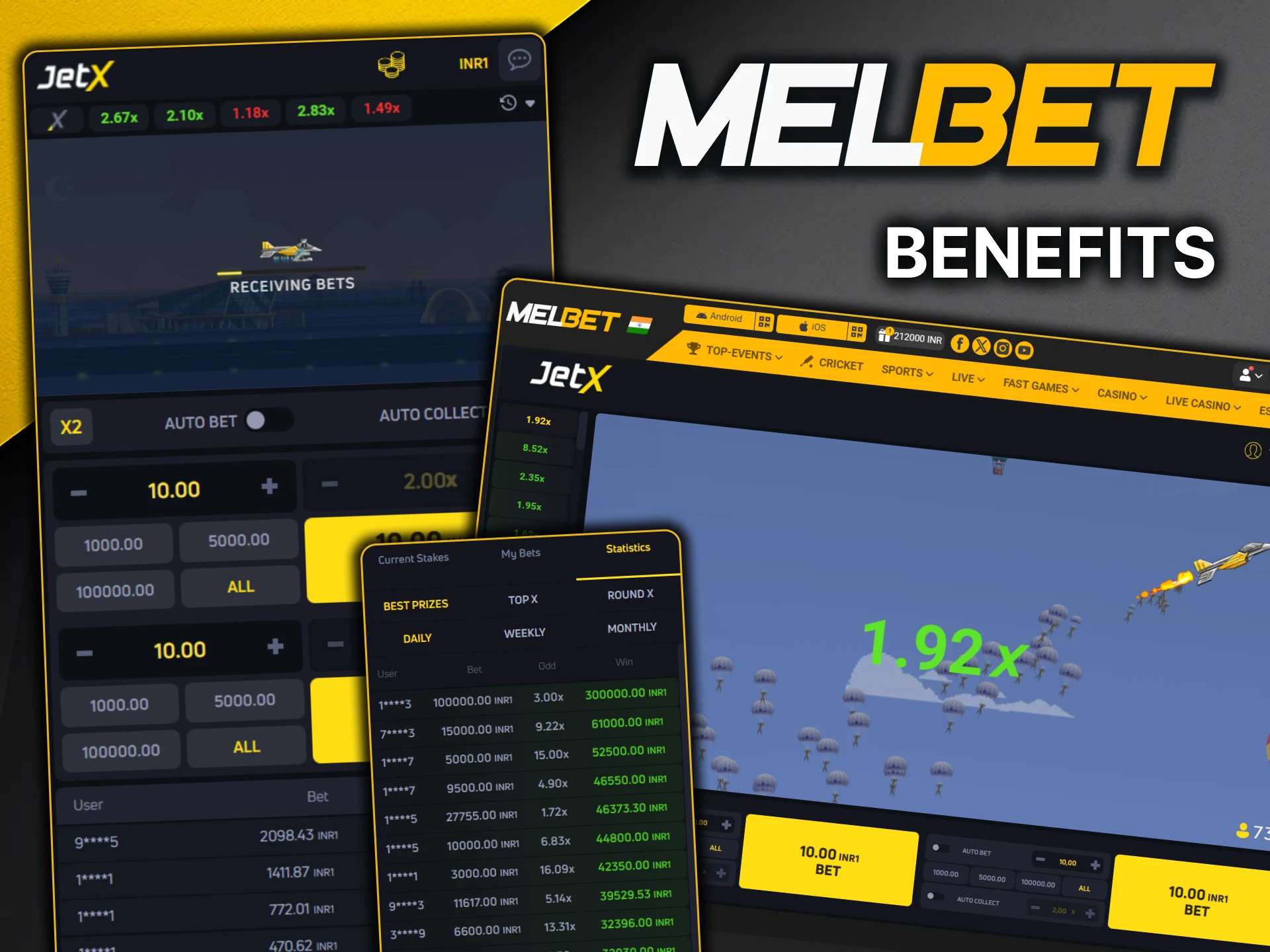 The JetX game offers numerous benefits for MelBet players.