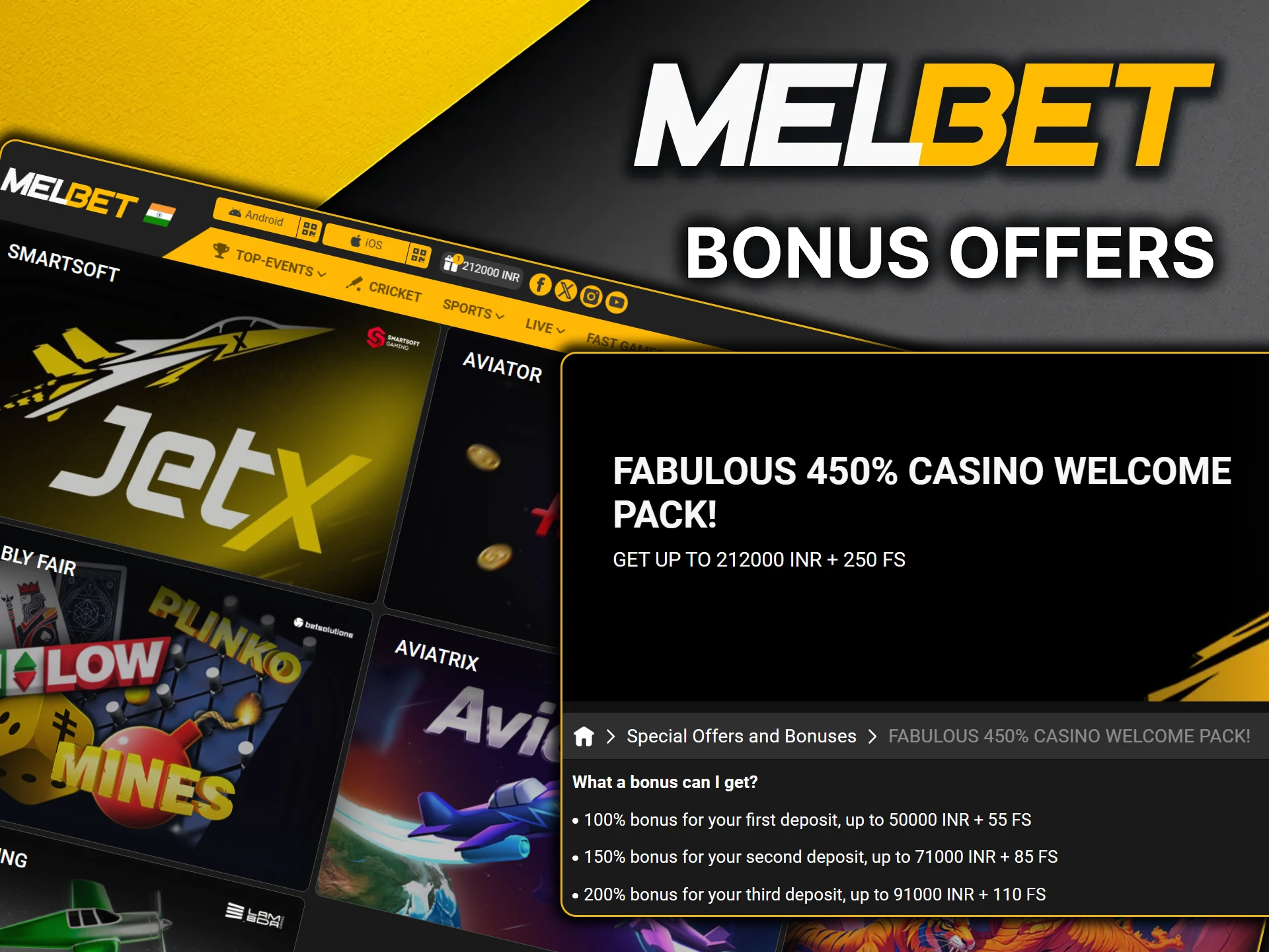 Use your welcome bonus in the JetX game at MelBet.