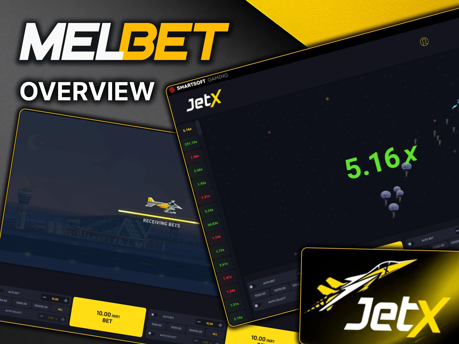 Learn the main information about the JetX game at MelBet.
